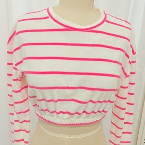 Beach Riot Crooped Maxine Terry Sweatshirt